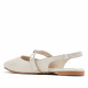 Sabates planes Top3 de color blanc os oberts per darrere i tatxes - Querol online