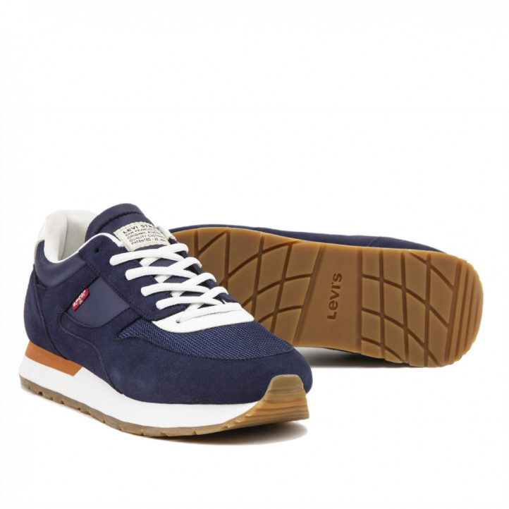 Zapatillas deportivas Levi's bannister navy azules - Querol online