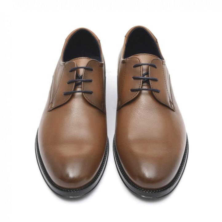 Zapatos vestir Baerchi marrones clásicos con cordones astor - Querol online