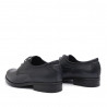 Zapatos vestir Baerchi azules clásicos con cordones astor