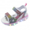 sandàlies Chicco chiocciola brillants multicolor amb detalls laterals en forma de cor