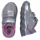 Zapatillas deporte Chicco corsa en color plateado con inserciones en tejido técnico gris brillante - Querol online