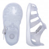 Chanclas Chicco manuel tipo cangrejera transparente
