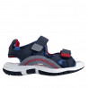 sandalias Chicco fang azules con interior rojo