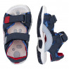 sandalias Chicco fang azules con interior rojo