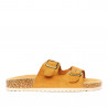 Sandalias planas Owel marrones capri con doble tira