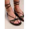 Sandalias planas BRYAN iris negras
