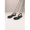 Sandalias planas BRYAN iris negras