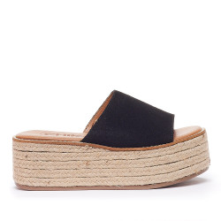 Sandàlies plataformes Chika 10 bonna negres de pala amb plataforma - Querol online