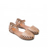 Sandalias cuña Porronet CON ABALORIOS TAUPE COLORES IRATI