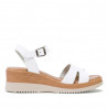 Sandàlies falca Porronet PELL BLANQUES LUZ