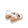 Sandalias cuña Porronet PIEL BLANCAS LUZ