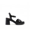Sandalias tacón Porronet DE PIEL NEGRAS NICOLE