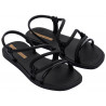 Chanclas Ipanema solar sandal fem negras
