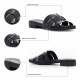 Sandalias planas Oh My Sandals negras de banda ancha - Querol online