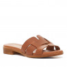Sandalias planas Oh My Sandals marrones de banda ancha