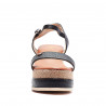 Sandalias cuña Owel cairns negras con plataforma