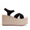 Sandalias plataformas Redlove gioamar con gran plataforma negras
