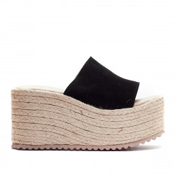 Sandalias plataformas Redlove gloria negras de pala y plataforma - Querol online