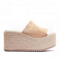 Sandalias plataformas Redlove gloria marrones de pala y plataforma - Querol online