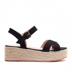 Sandàlies plataformes Owel griffith negres agafades al turmell - Querol online
