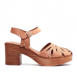 Sandalias tacón Redlove andreia de piel perforada - Querol online