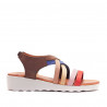 Sandalias cuña Redlove amaral de piel multicolor