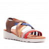 Sandàlies falca Redlove amaral de pell multicolor