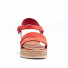 Sandalias cuña Redlove elizama de piel rojos