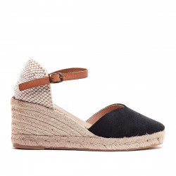 Espardenyes falca Redlove gertudes negres lligades al turmell - Querol online