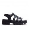 Sandalias plataformas Redlove micalea negras con suela truck