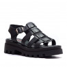 Sandalias plataformas Redlove micalea negras con suela truck