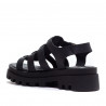 Sandalias plataformas Redlove micalea negras con suela truck