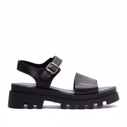 Sandalias plataformas Redlove narcisa negras con suela truck - Querol online