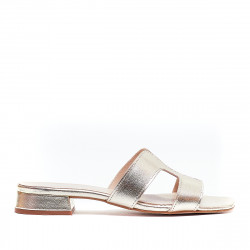 Sandalias planas Redlove zetta doradas de pala