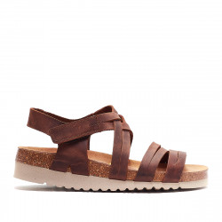 Sandàlies planes Redlove margaida marrons de diverses tires - Querol online