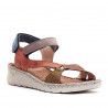 Sandalias planas Walk & Fly multicolor con doble velcro