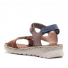 Sandalias planas Walk & Fly multicolor con doble velcro