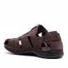 Sandalias Walk & Fly marrones cerradas cogidas con velcro