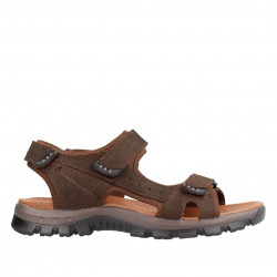 Sandalias Coronel Tapioca marrones deportivas de piel - Querol online