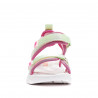 sandalias QUETS! deportivas rosas con tiras verdes