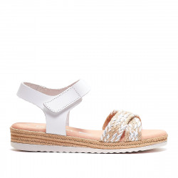 sandàlies QUETS! blanques amb bandes creuades trenades - Querol online