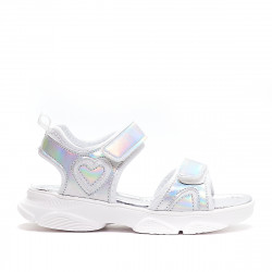 sandalias QUETS! sport metalizadas y con corazón - Querol online