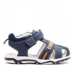 sandalias CRECENDO abiertas azules con suela blanca - Querol online