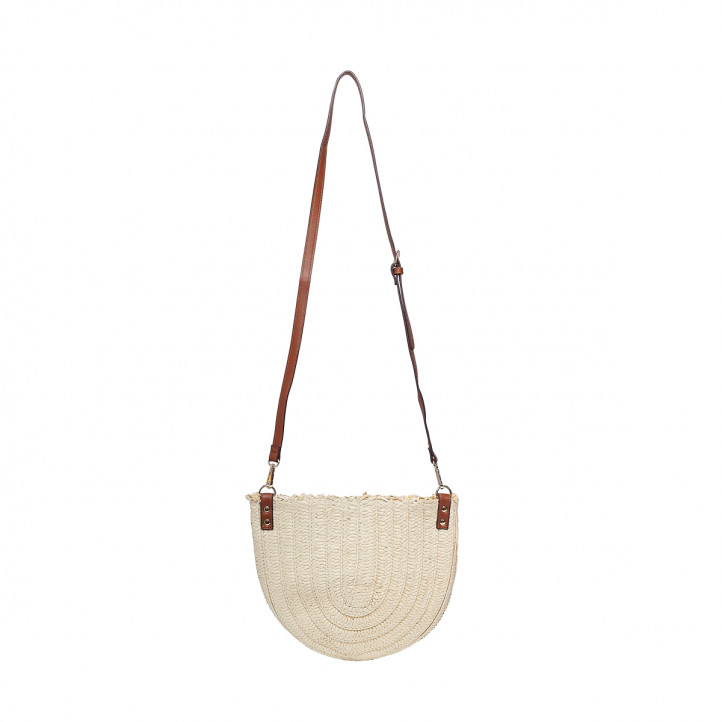 Bandolera Stay color clar amb flors - Querol online