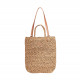 Bolso Stay color marron de rafia - Querol online