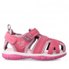 sandalias Garvalin tipo cangrejera rosas 232805D