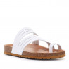Sandalias planas Redlove blancas valerie con multiples tiras