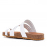 Sandalias planas Redlove blancas valerie con multiples tiras