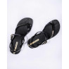 Chanclas Ipanema fashion sand VIII fem negras y doradas negras